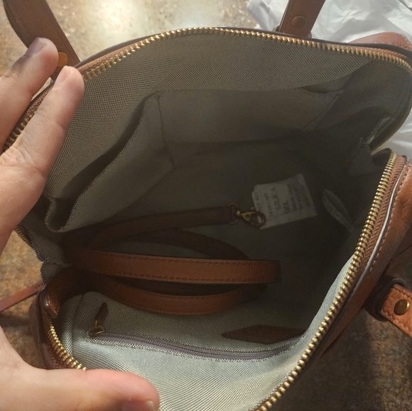Fossil Rachel Satchel in Brown Leather - Picture 7 of 11